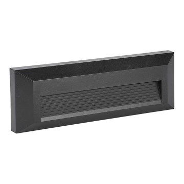 LED Spoljašnje osvetljenje za stepenište LED/3W/230V IP65 4000K crno