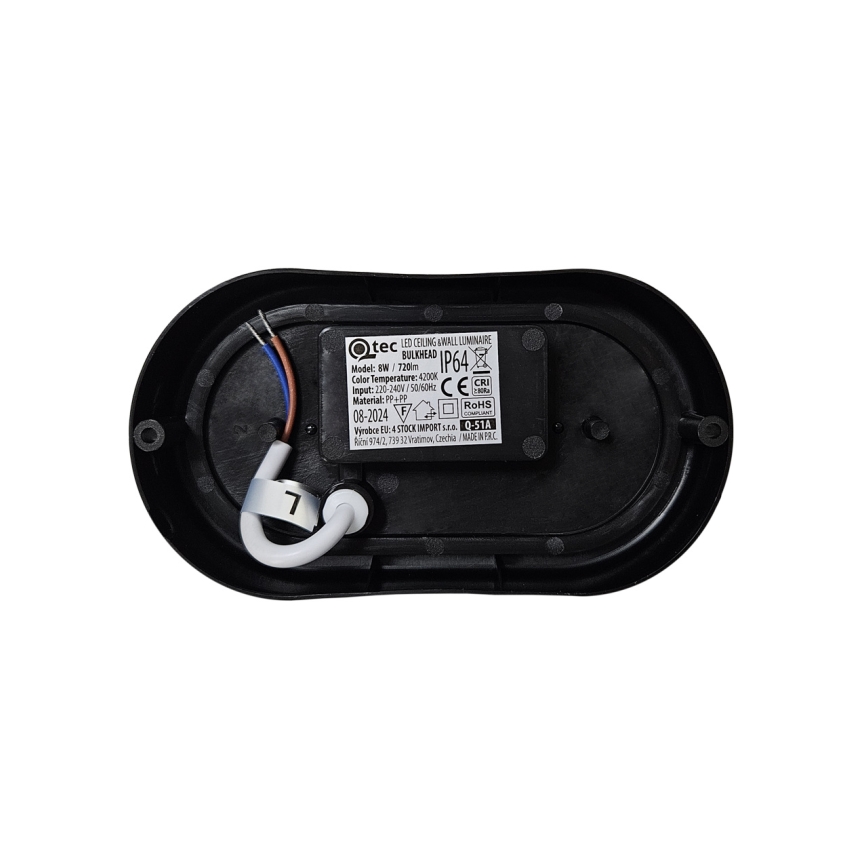 LED spoljašnje plafonsko svetlo LED/8W/230V 4200K prečnik 14 cm IP64 belo