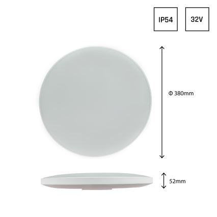 LED spoljašnje plafonsko svetlo NYMPHEA LED/32W/230V IP54 3000K