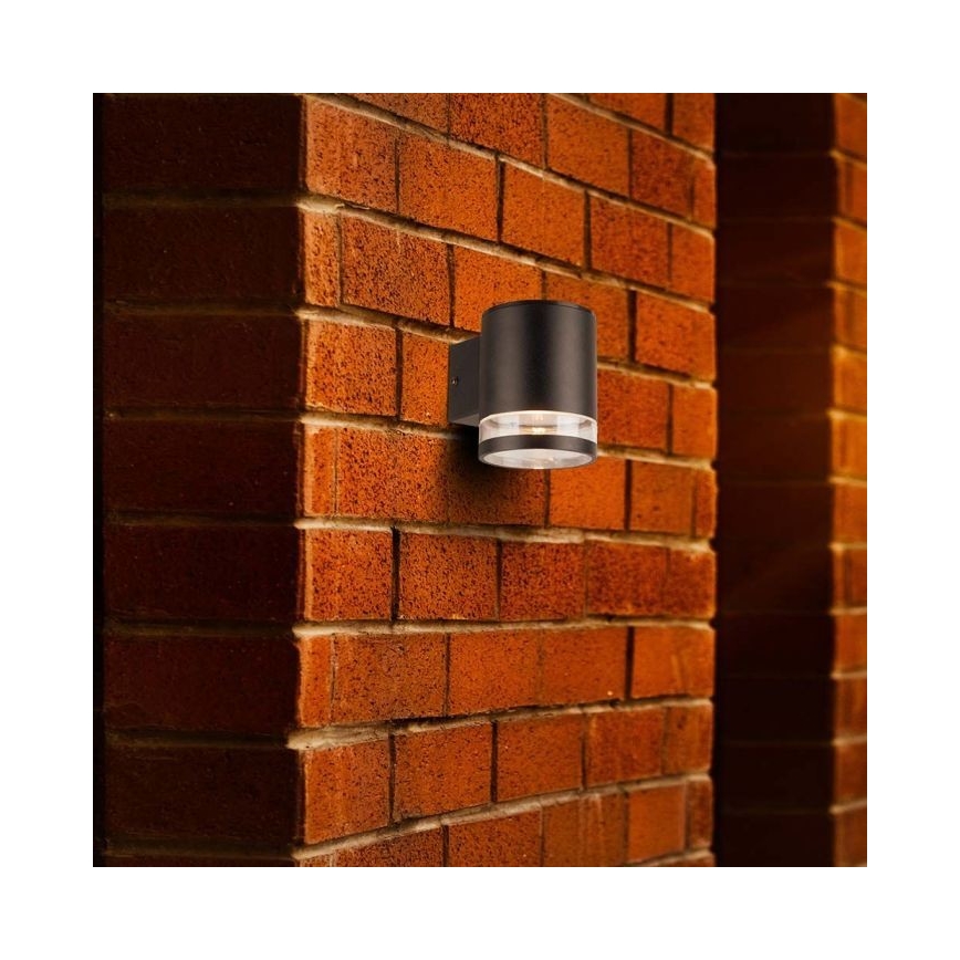 LED spoljašnje solarno zidno svetlo LED/1W/3,7V 3000K IP54 1200 mAh crna