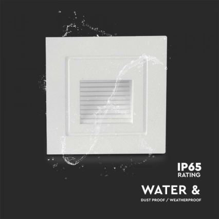 LED spoljašnje svetlo za stepenište LED/3W/230V 3000K IP65 belo