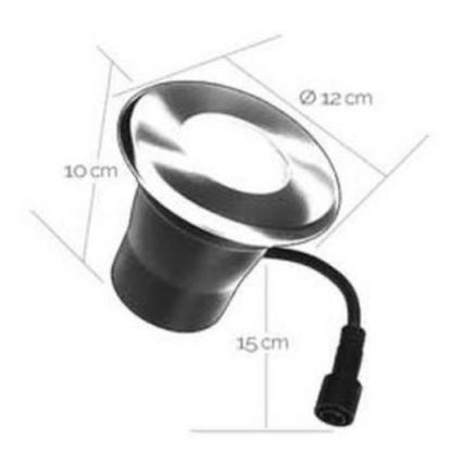 LED Spoljašnje ugradbeno svetlo EASY CONNECT 1xGU10/4W/230V 3000K IP65 okrugli