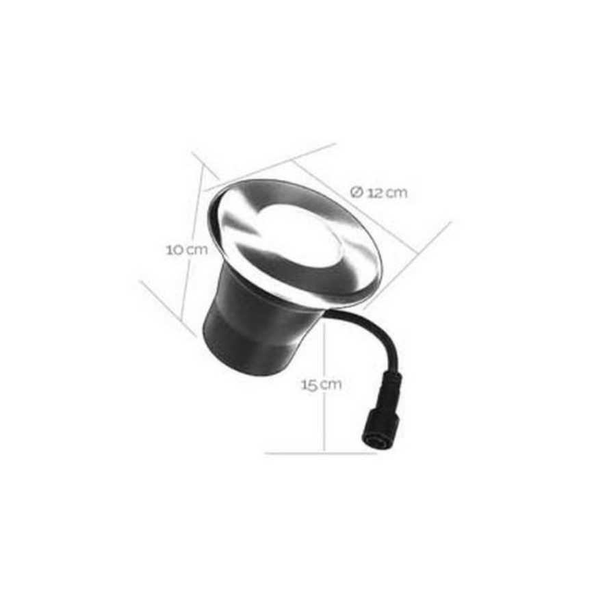 LED Spoljašnje ugradbeno svetlo EASY CONNECT 1xGU10/4W/230V 3000K IP65 okrugli