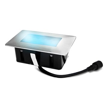 LED Spoljašnje ugradbeno svetlo EASY CONNECT LED/2W/230V plava IP67 pravougaoni