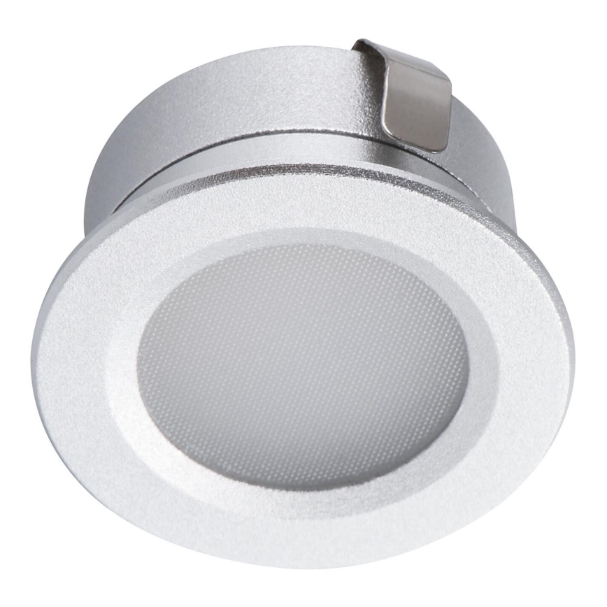 LED Spoljašnje ugradbeno svetlo IMBER LED/1W/12V 4000K pr. 3 cm 40 lm IP65 srebrno