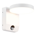 LED Spoljašnje zidno fleksibilno svetlo sa senzorom LED/17W/230V IP65 4000K belo