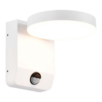 LED Spoljašnje zidno fleksibilno svetlo sa senzorom LED/17W/230V IP65 4000K belo