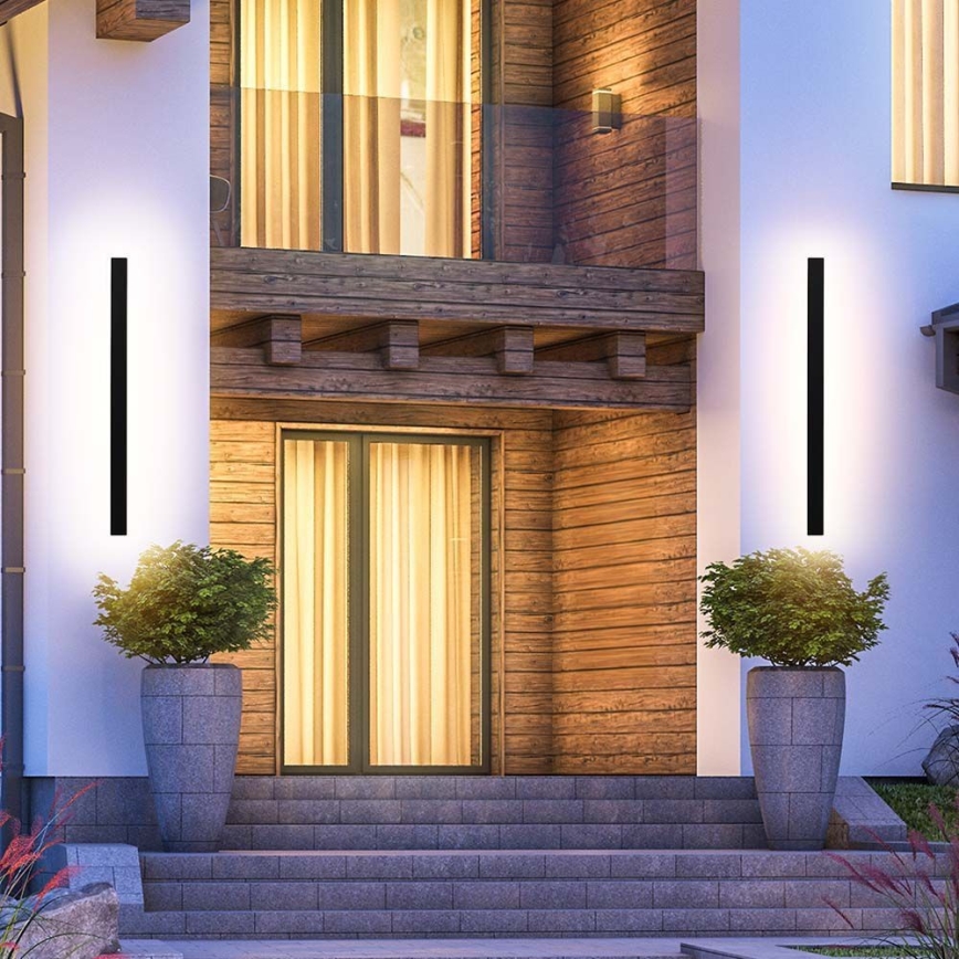 LED spoljašnje zidno svetlo 16W/230V 4000K IP65 antracit