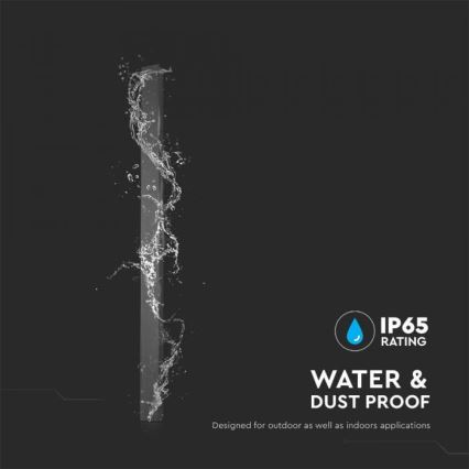 LED spoljašnje zidno svetlo 16W/230V 4000K IP65 antracit
