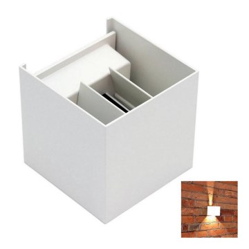 LED spoljašnje zidno svetlo 2xLED/3W/230V IP54 belo