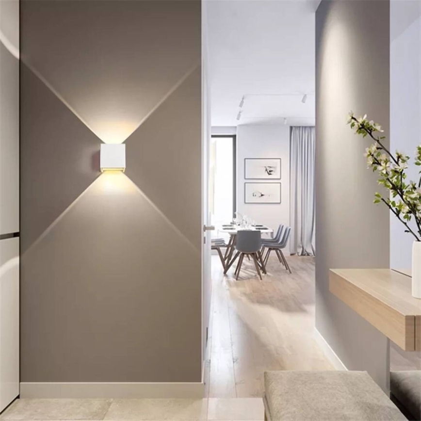 LED spoljašnje zidno svetlo 2xLED/3W/230V IP54 belo