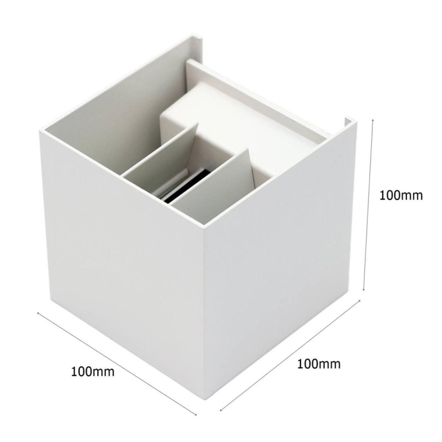 LED spoljašnje zidno svetlo 2xLED/3W/230V IP54 belo