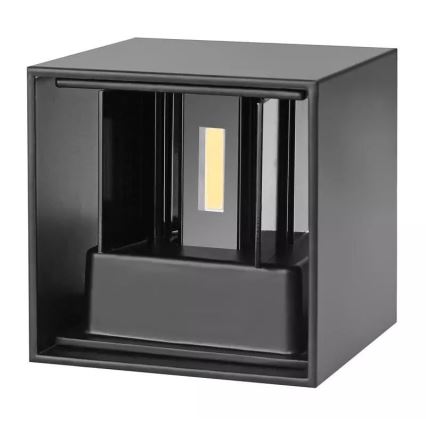 LED spoljašnje zidno svetlo 2xLED/3W/230V IP54 crno