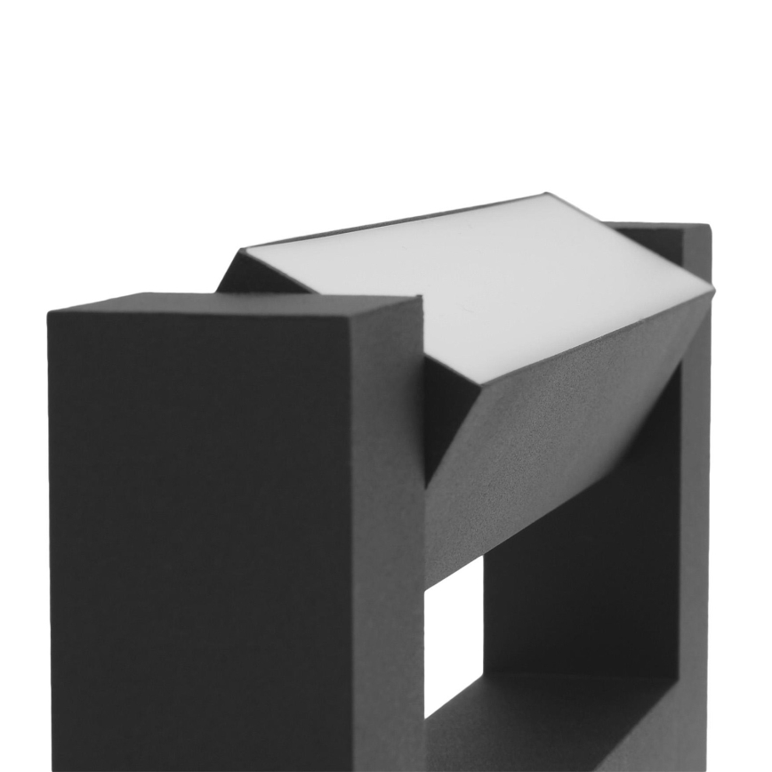 Fleksibilno LED spoljašnje zidno svetlo 2xLED/4W/230V IP54 30 cm crno