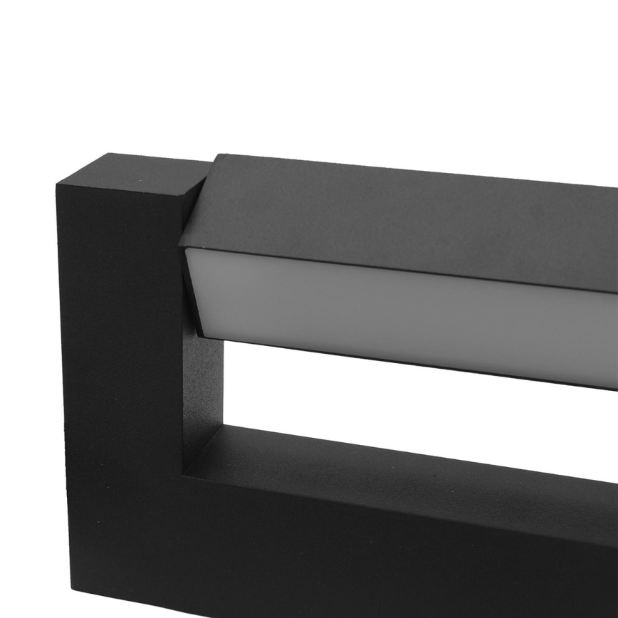 Fleksibilno LED spoljašnje zidno svetlo 2xLED/4W/230V IP54 30 cm crno