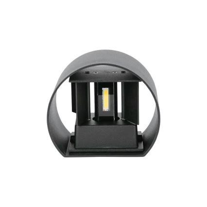 LED spoljašnje zidno svetlo, 6W, 230V, 3000K, IP65, crno
