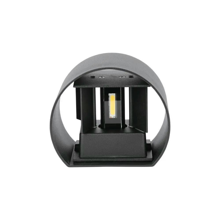 LED spoljašnje zidno svetlo, 6W, 230V, 3000K, IP65, crno