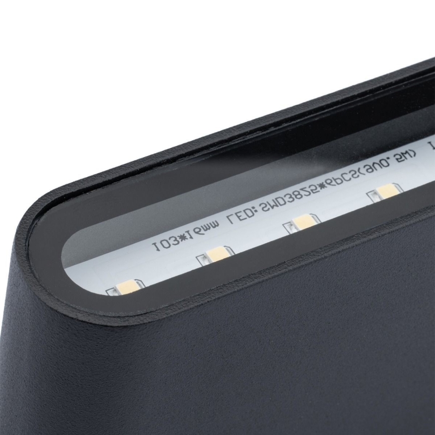 LED spoljašnje zidno svetlo FLOW 2xLED/6W/230V IP54 crno