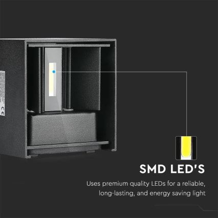 LED spoljašnje zidno svetlo LED/11W/230V 3000K IP65 crno