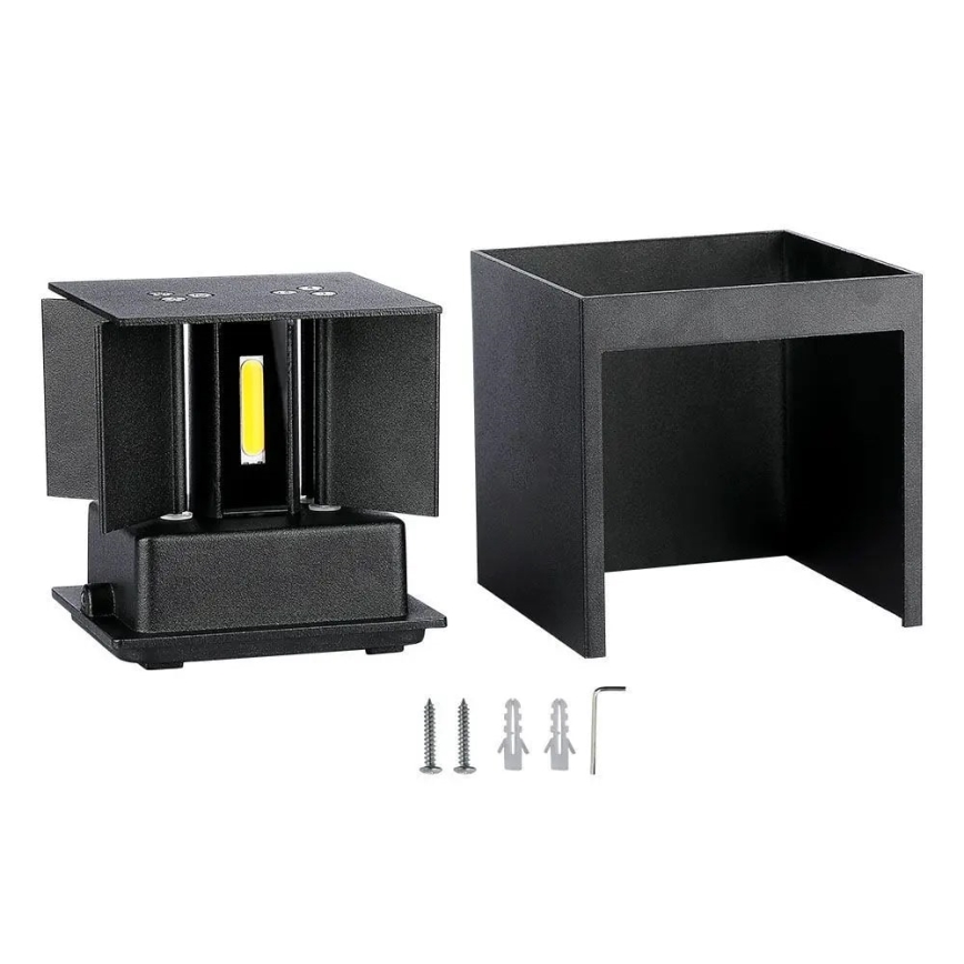LED spoljašnje zidno svetlo LED/11W/230V 3000K IP65 crno