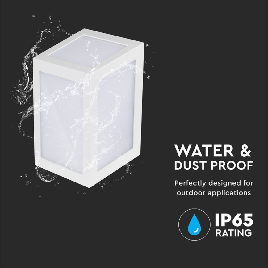 LED spoljašnje zidno svetlo LED/12W/230V 3000K IP65 bela