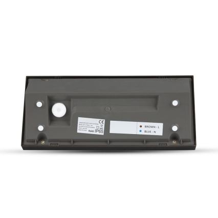 LED spoljašnje zidno svetlo LED/12W/230V 3000K IP65 crno