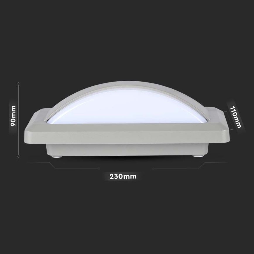 LED spoljašnje zidno svetlo LED/12W/230V 6400K IP65