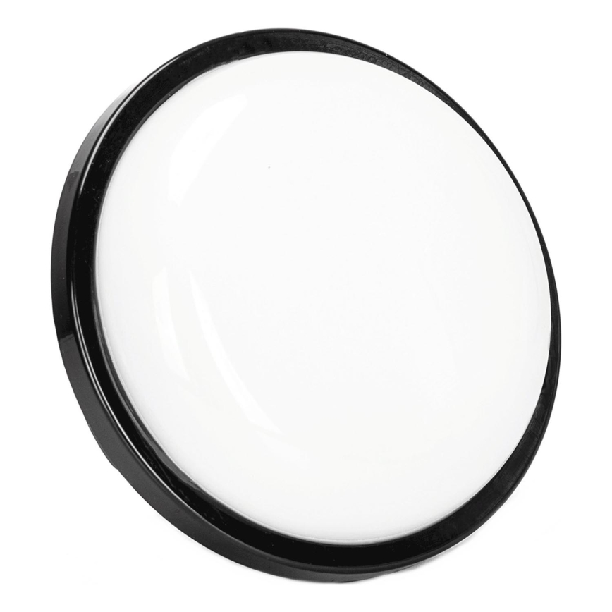 LED spoljašnje zidno svetlo LED/15W/230V 6500K prečnika 15,5 cm crno IP65