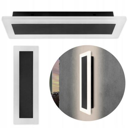 LED spoljašnje zidno svetlo LED/19W/230V IP54 crno