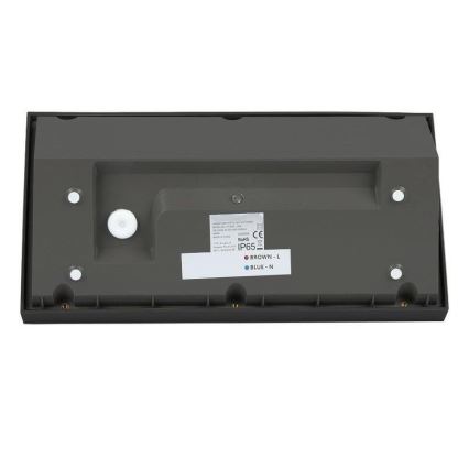 LED spoljašnje zidno svetlo LED/20W/230V 4000K IP65 crna