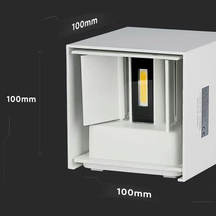 LED spoljašnje zidno svetlo LED/5W/230V 4000K IP65 bela