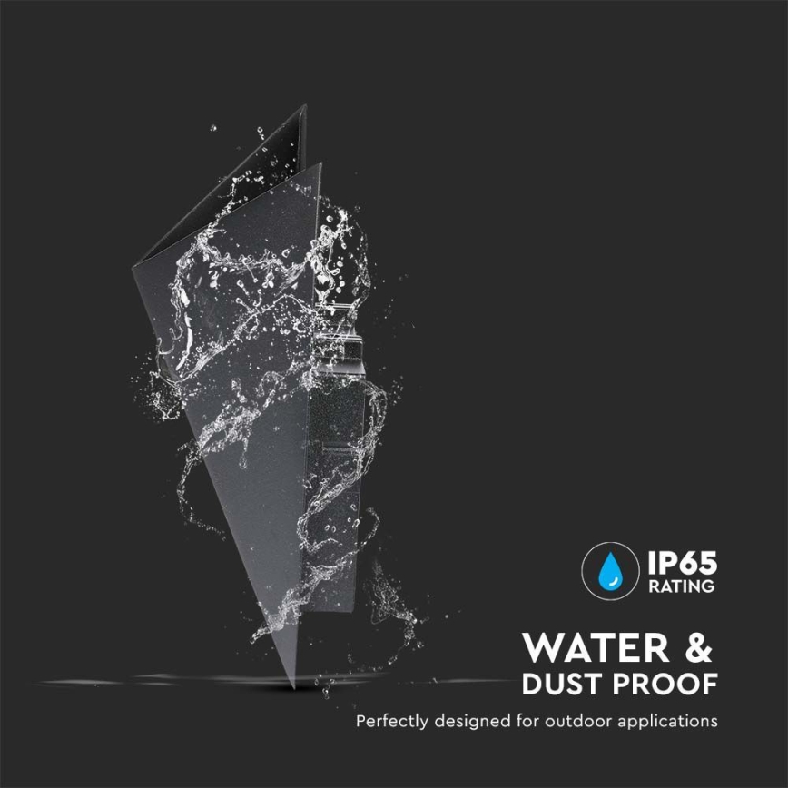 LED spoljašnje zidno svetlo LED/5W/230V 4000K IP65 crno