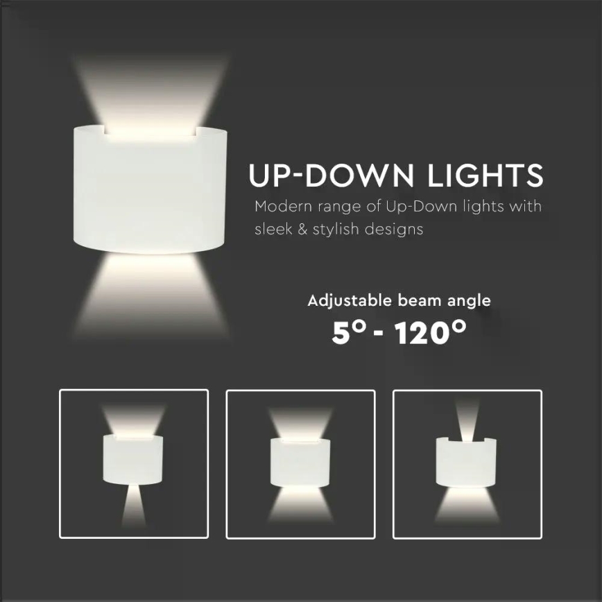 LED spoljašnje zidno svetlo LED/6W/230V 3000K IP65 belo