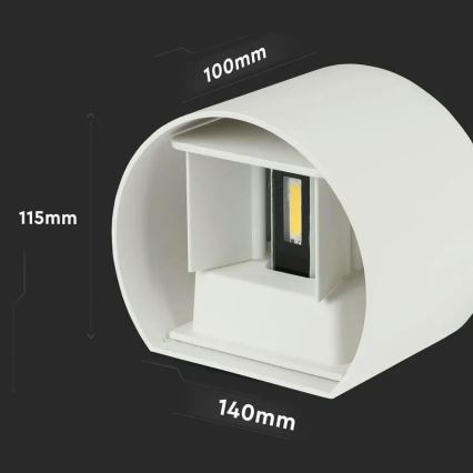 LED spoljašnje zidno svetlo LED/6W/230V 3000K IP65 belo