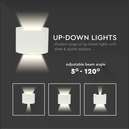 LED spoljašnje zidno svetlo LED/6W/230V 4000K IP65 belo