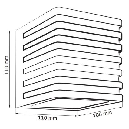 LED Spoljašnje zidno svetlo MAXWELL LED/10W/230V IP54 antracit