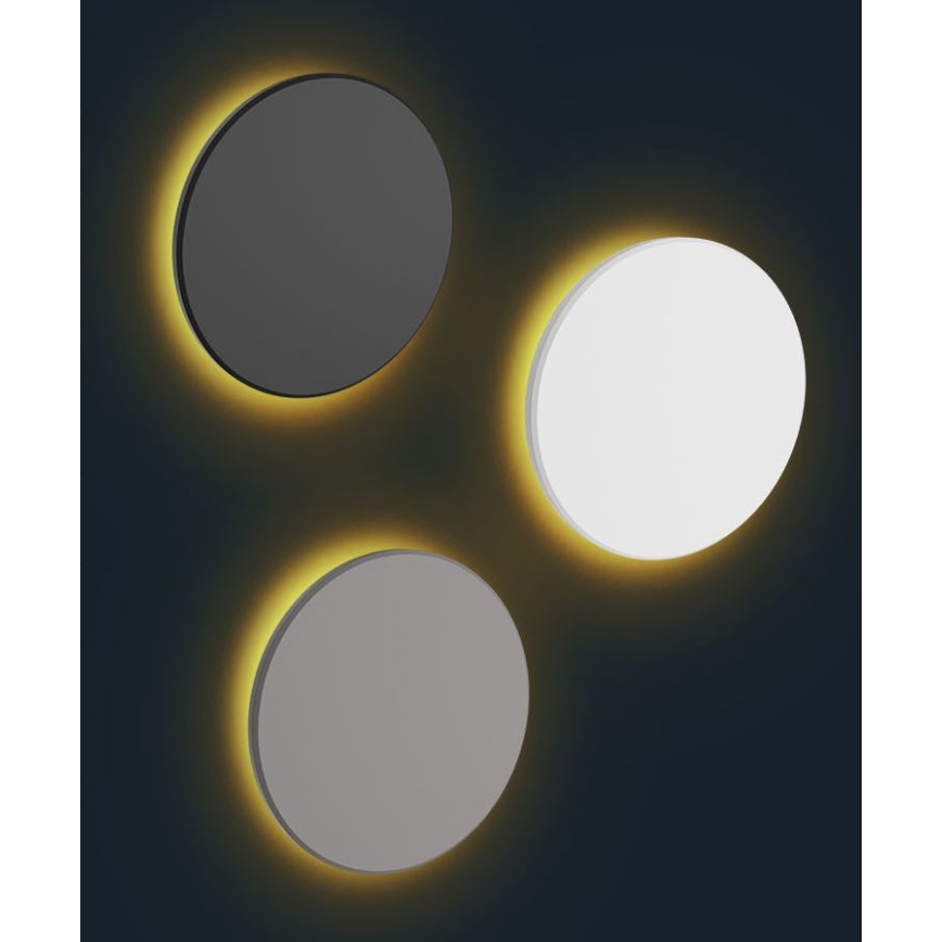 LED spoljašnje zidno svetlo PIATTA LED/18W/230V 3000/4000/6000K prečnik 25 cm IP44, belo