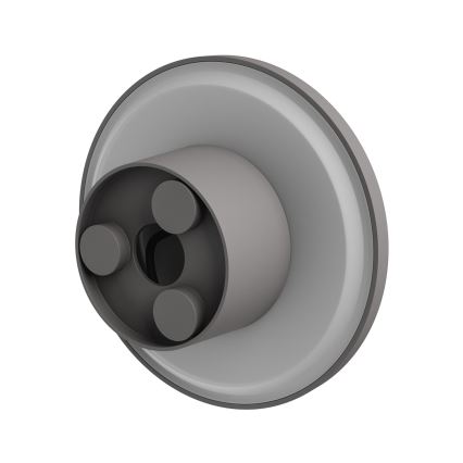 LED spoljašnje zidno svetlo PIATTA, 18 W, 230 V, opcije boje svetla 3000/4000/6000 K, prečnik 25 cm, IP44, sivo