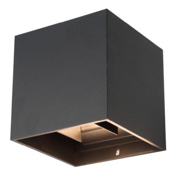 LED spoljašnje zidno svetlo RIKO 2xLED/4W/230V crna IP44