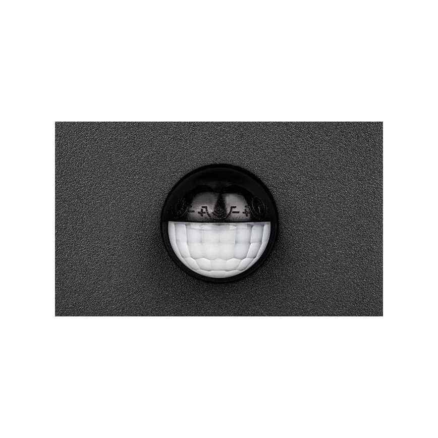 LED spoljašnje zidno svetlo sa senzorom LED/9W/230V 4000K IP44 crna