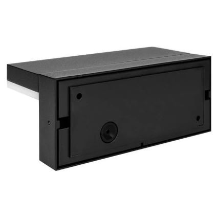 LED spoljašnje zidno svetlo sa senzorom LED/9W/230V 4000K IP44 crna