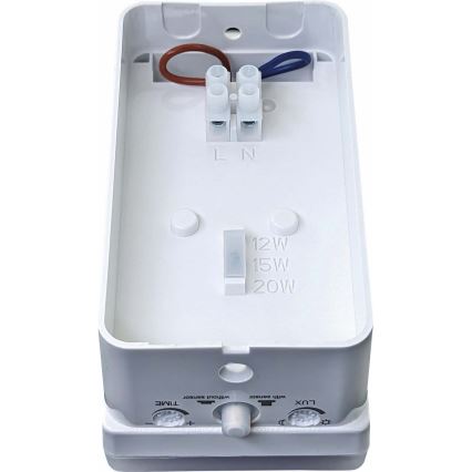 LED prigušiva spoljašnje zidno svetlo sa senzorom pokreta i sumraka LED/12/15/20W/230V IP65 belo