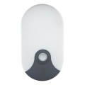 LED spoljašnje zidno svetlo sa senzorom pokreta LED/18W/230V IP44 antracit