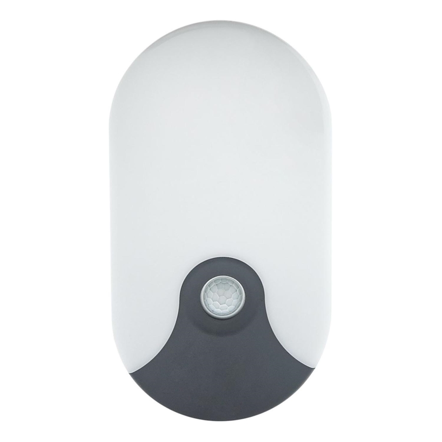 LED spoljašnje zidno svetlo sa senzorom pokreta LED/18W/230V IP44 antracit