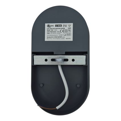 LED spoljašnje zidno svetlo sa senzorom pokreta LED/18W/230V IP44 antracit