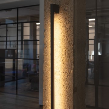 LED spoljašnje zidno svetlo YALTE LED/8W/230V 3000K IP54 crno