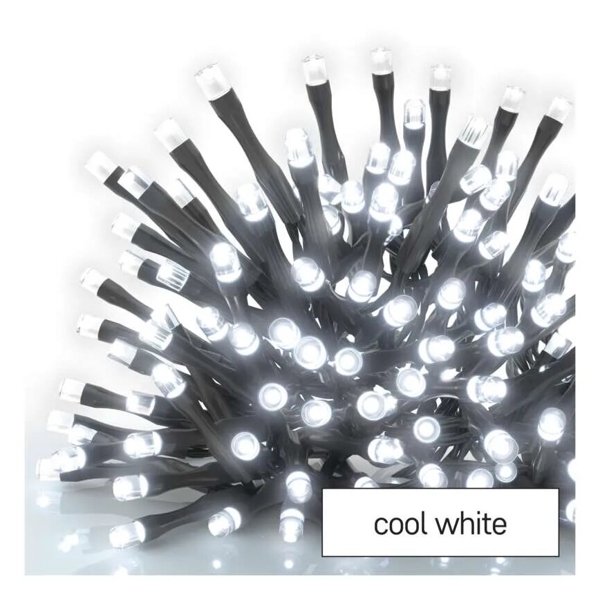 LED spoljašnji božićni lanac 100xLED/1x2m IP44 hladno belo