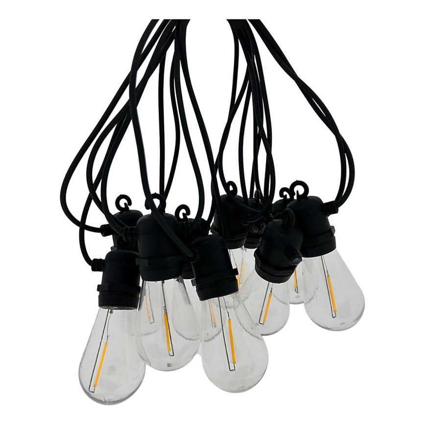 LED spoljašnji dekorativni lanac 10xLED/0,36W/230V 8 m IP44 crni