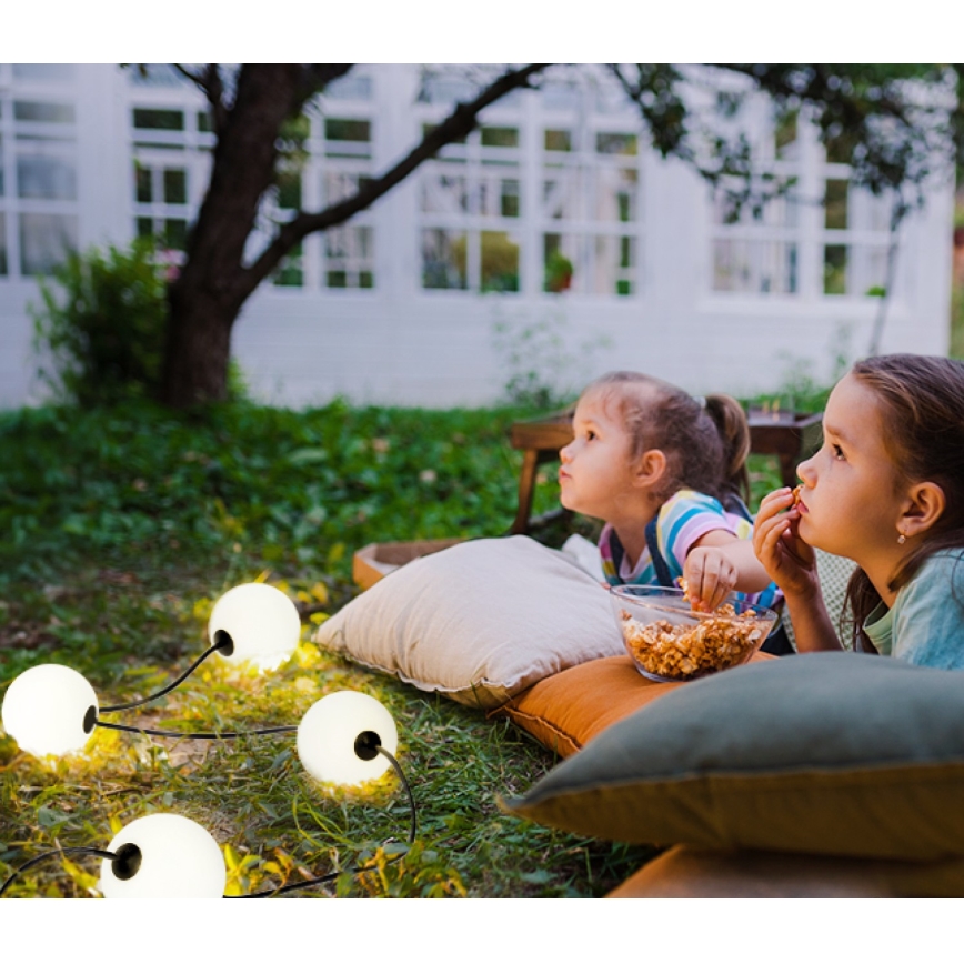 LED Spoljašnji dekorativni lanac 10xLED/0,8W/230V IP67 2500K 7,7 m