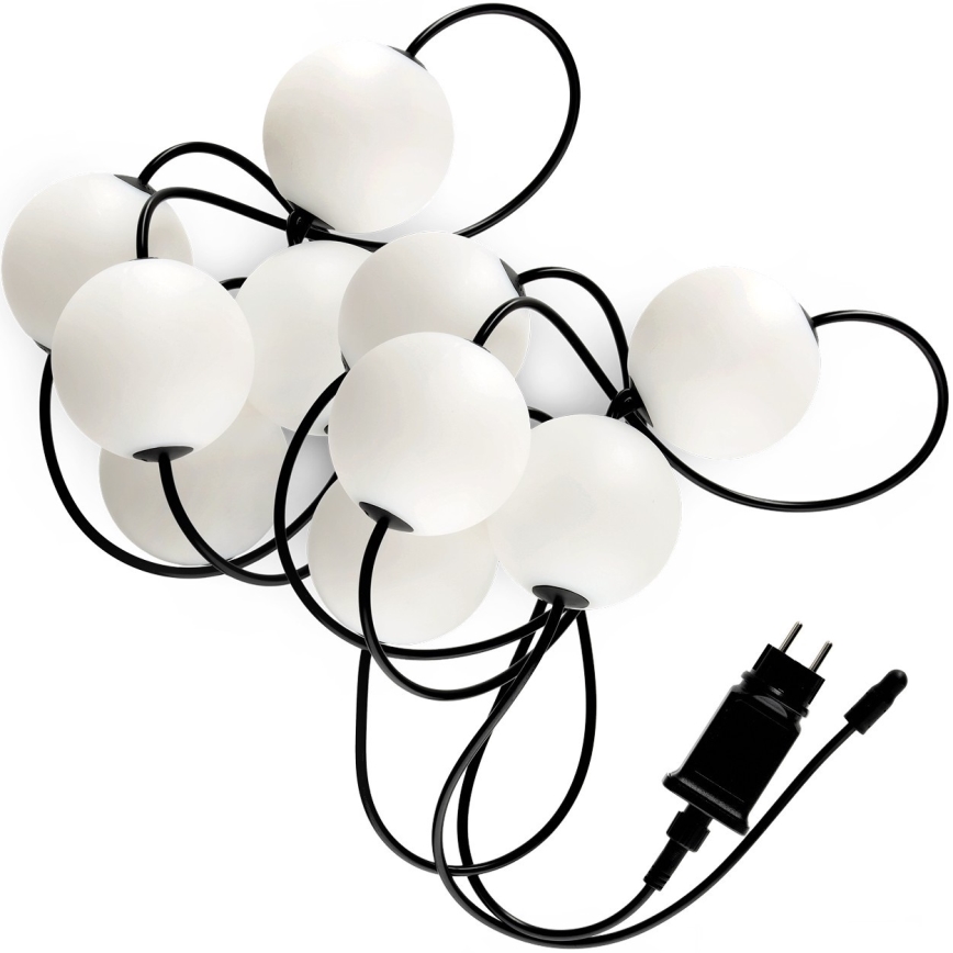 LED Spoljašnji dekorativni lanac 10xLED/0,8W/230V IP67 2500K 7,7 m